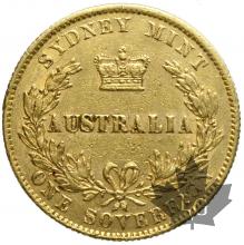 AUSTRALIE-1868-Souverain-TTB