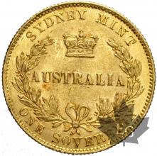AUSTRALIE-1870-Souverain-SUP-FDC