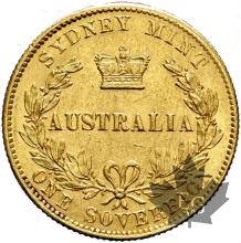 AUSTRALIE-1870-Souverain-SUP-