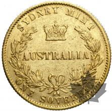 AUSTRALIE-1870-Souverain-TTB