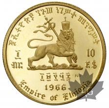 ETHIOPIE-1966-10 DOLLARS OR