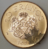 MONACO-1976-10 FRANCS
