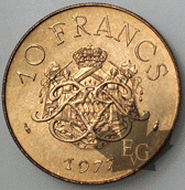 MONACO-1977-10 FRANCS