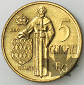 MONACO-1976-5 CENT