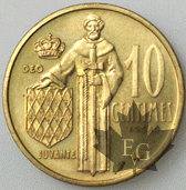 MONACO-1962-10 CENT ESSAI