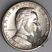 MONACO-1965-1/2 FRANC
