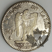 FRANCE-1792A-30 SOLS