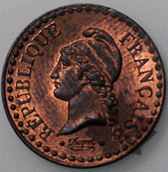 FRANCE-1848A-1 CENTIME