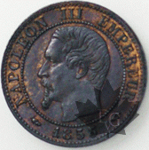 FRANCE-1853A-1 CENTIME