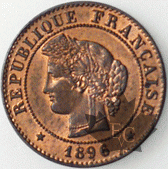 FRANCE-1896A-1 CENTIME