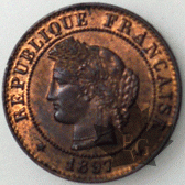 FRANCE-1897A-1 CENTIME