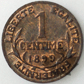 FRANCE-1899A-1 CENTIME