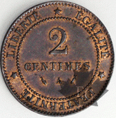 FRANCE-1886A-2 CENTIMES
