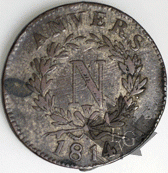 FRANCE-1814W Anvers-10 CENTIMES