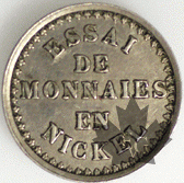 FRANCE-1860-10 CENT. Essai de monnaies ND(1860)