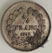 FRANCE-1835A-1/4 FRANC