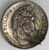 FRANCE-1842B-1/4 FRANC