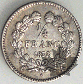 FRANCE-1832A-1/4 FRANC