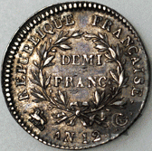 FRANCE-1803-AN 12G-DEMI FRANC