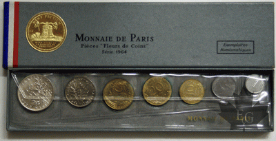 FRANCE-1964-SERIE FLEURS DE COIN