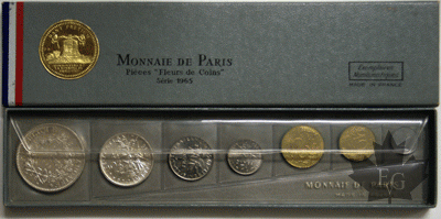 FRANCE-1965-SERIE FLEURS DE COIN