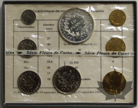 FRANCE-1971-SERIE FLEURS DE COIN