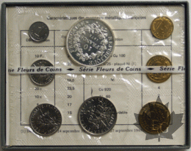 FRANCE-1972-SERIE FLEURS DE COIN
