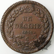 MONACO-1838-1 DECIME