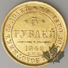 RUSSIE-1848-5 Roubles