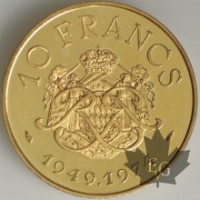 MONACO-1974-10 FRANCS PIEFORT OR