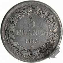 BELGIQUE-1835-5 FRANCS