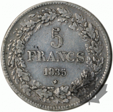 BELGIQUE-1835-5 FRANCS-prTTB