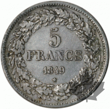 BELGIQUE-1849-5 FRANCS