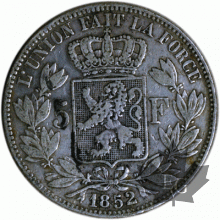 BELGIQUE-1852-5 FRANCS