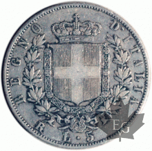 ITALIE-1870R-5 Lire-TB