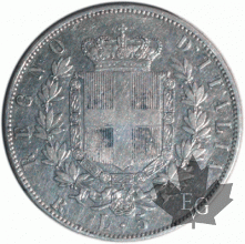 ITALIE-1871R-5 Lire-Vittorio Emanuele II-Roma-TTB