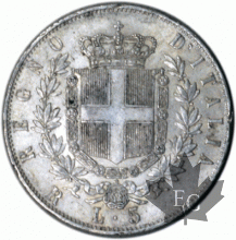 ITALIE-1875R-5 Lire