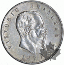 ITALIE-1877R-5 Lire-Vittorio Emanuele II-Roma-prSUP
