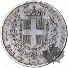 ITALIE-1860T-5 Lire-TTB-Vittorio Emanuelle II, Montenegro 61 R2