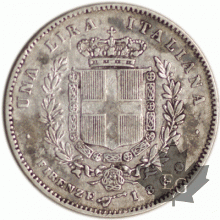 ITALIE-1860-1 Lira-Vittorio Emanuelle II-Sardegna-TTB