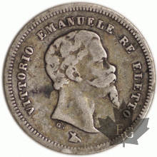 ITALIE-1860F-50 Centesimi