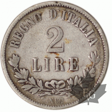 ITALIE-1863N-2 Lire-Vittorio-Emanuele-II-Napoli-TB