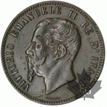 ITALIE-1863-10 Centesimi-Vittorio-Emanuele-II-Paris-TTB