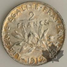 FRANCE-1912-2 FRANCS SUP