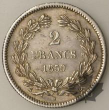 FRANCE-1839B-2 FRANCS SUP
