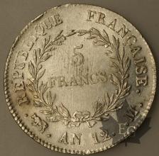FRANCE-1803-5 Francs An 12M Premier Consul TTBSUP
