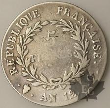 FRANCE-1803-5 Francs An 12Q Premier Consul BTB