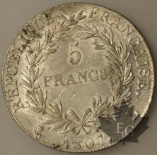 FRANCE-1807L-5 Francs Empereur TTB-SUP
