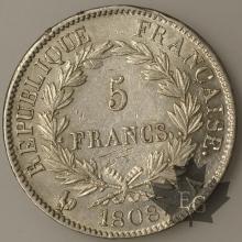 FRANCE-1808A-5 Francs tête laurée RÉPUBLIQUE SUP