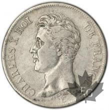 FRANCE-1826W-5 Francs Charles X TBTTB